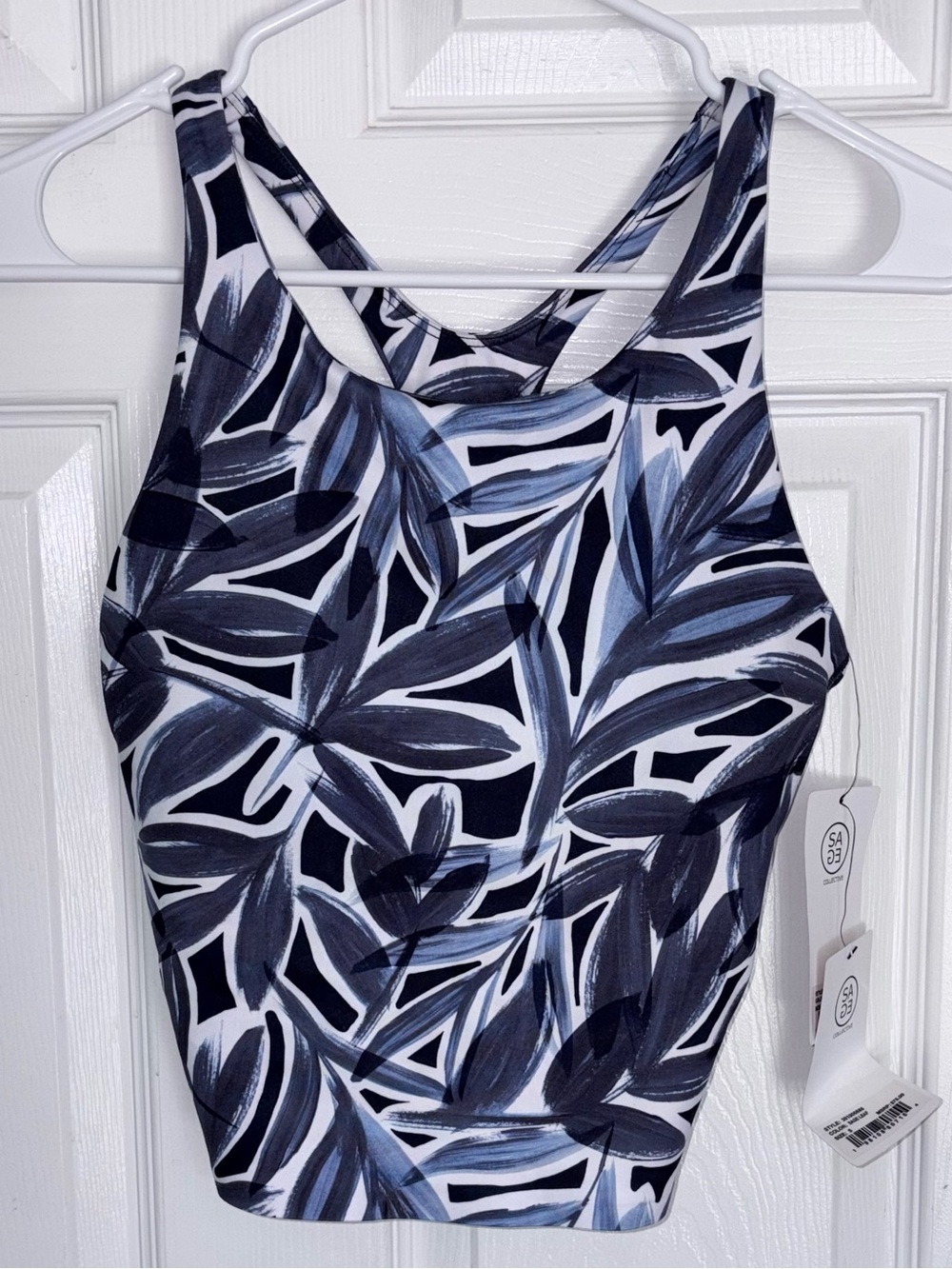 NEW Sage Collective Sports Bra and Leggings‎ Set Sage Leaf Print Size S - Picture 3 of 15